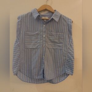 Evereve Ella mix stripe top size large